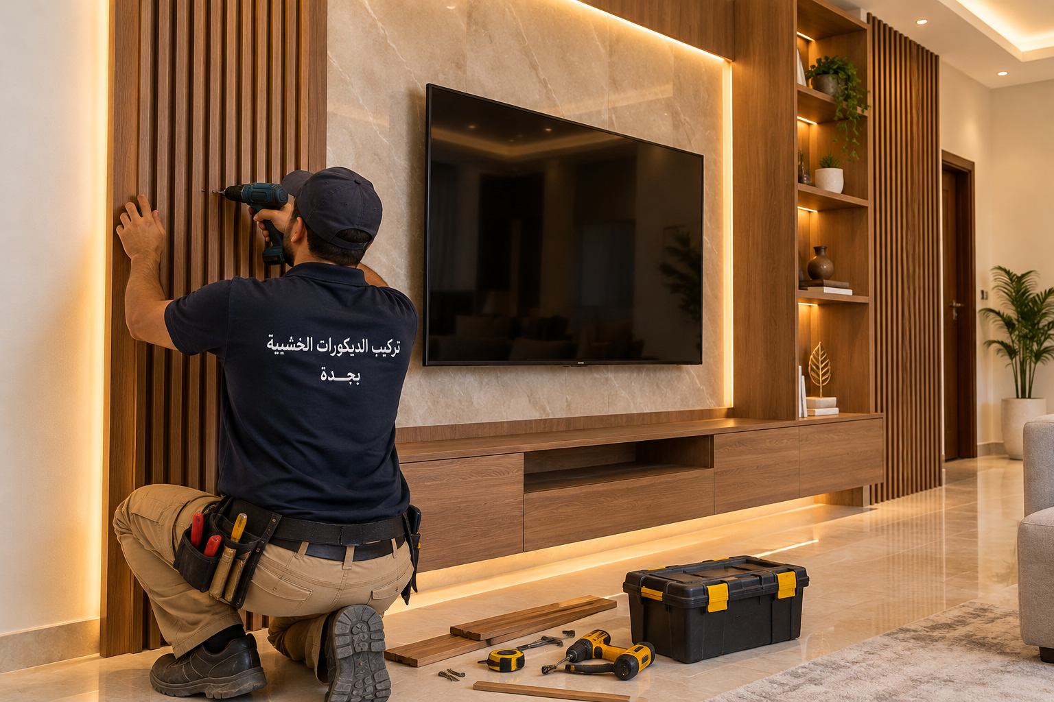 تركيب الديكورات الخشبية بجدة